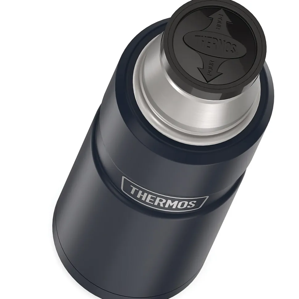 Thermos 16-Ounce Stainless King Vacuum-Insulated Stainless Steel Compact Bottle, Midnight Blue (SK2000MDB4)