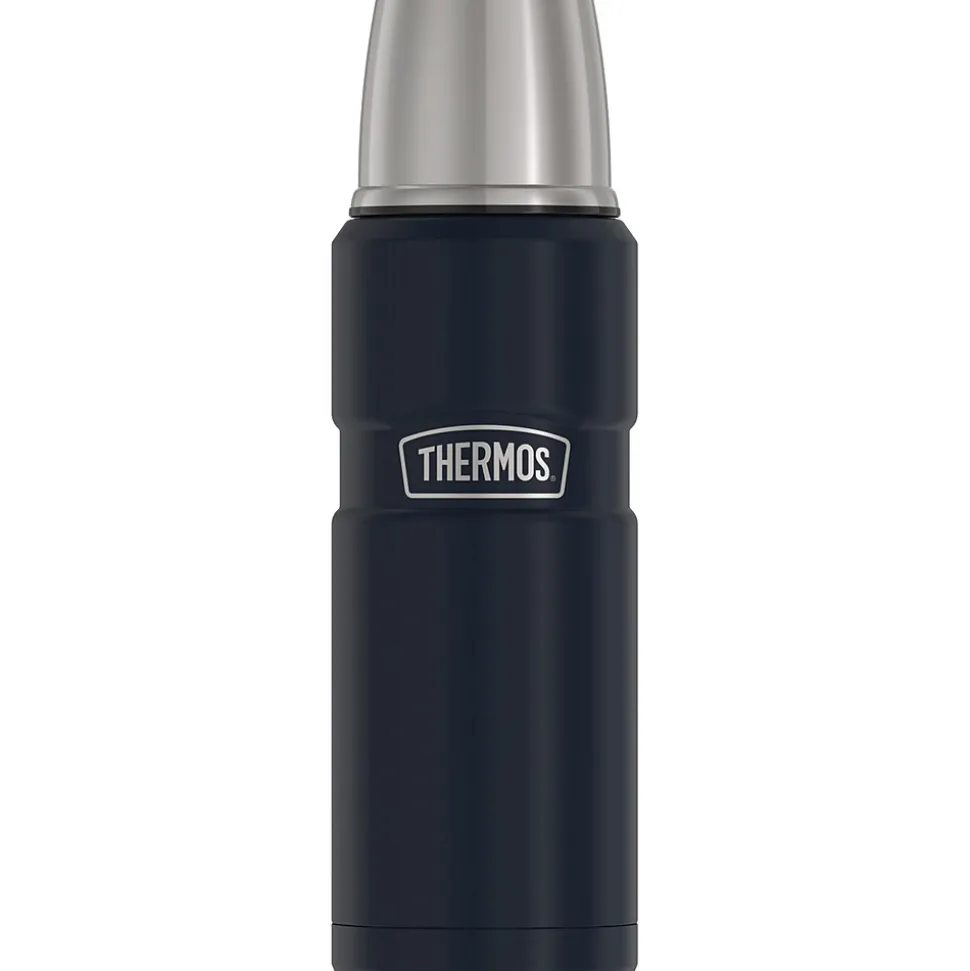 Thermos 16-Ounce Stainless King Vacuum-Insulated Stainless Steel Compact Bottle, Midnight Blue (SK2000MDB4)