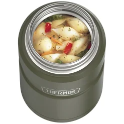 Thermos 24-Ounce Stainless King Vacuum-Insulated Food Jar, Army Green (SK3020AGTRI4)