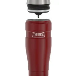 Thermos 16-Ounce Stainless King Vacuum-Insulated Stainless Steel Travel Tumbler, Rustic Red (SK1005MR4)