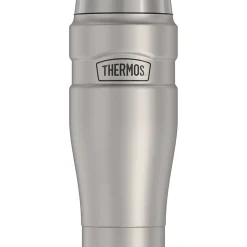 Thermos 16-Ounce Stainless King Vacuum-Insulated Stainless Steel Travel Tumbler, Matte Steel (SK1005MSTRI4)