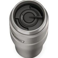 Thermos 16-Ounce Stainless King Vacuum-Insulated Stainless Steel Travel Tumbler, Matte Steel (SK1005MSTRI4)