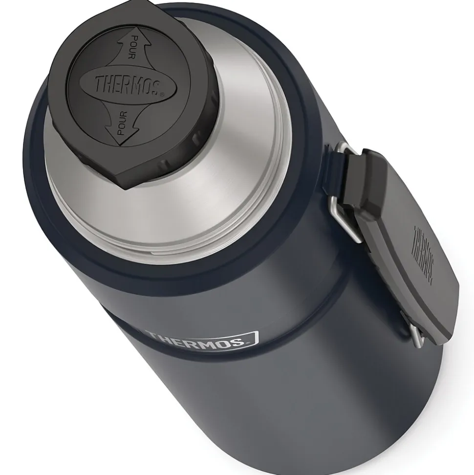 Thermos 40-Ounce Stainless King Vacuum-Insulated Stainless Steel Beverage Bottle, Midnight Blue (SK2010MDB4)