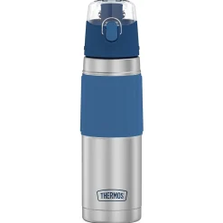 Thermos Stainless Steel Vacuum Insulated Water Bottle, 18 oz., Slate Blue (THR2465SSB6)