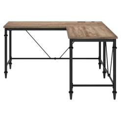 Thomasville Furniture Breslyn 60"W L-Shaped Computer Desk, Crosscut Hickory (SPLS-BRLD-TV)