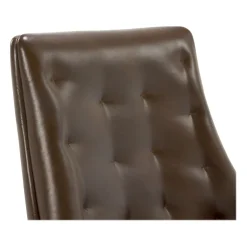 Thomasville Furniture Brooks Ergonomic Bonded Leather Swivel Executive Chair, Brown (51493-BRN)