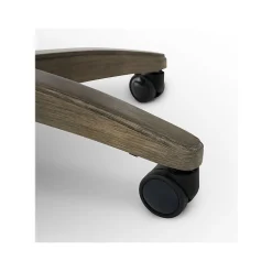 Thomasville Furniture Brooks Ergonomic Bonded Leather Swivel Executive Chair, Gray (51493-GRY)