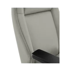 Thomasville Furniture Darius Ergonomic Bonded Leather Swivel Executive Chair, Gray (51490-GRY)