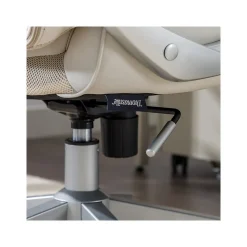 Thomasville Furniture Josephine Ergonomic Bonded Leather Swivel Manager Chair, Beige (60071-CRM)