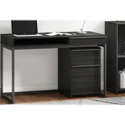 Thomasville Furniture Latimer 2-Drawer Vertical File Cabinet, Pedestal, Burnt Ash, 20.8