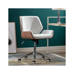 Thomasville Furniture Sansovino Fabric Task Chair, White/Brown (60067)