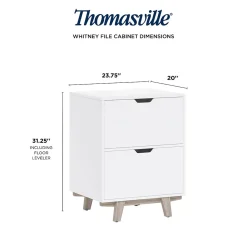 Thomasville Furniture Whitney 2-Drawer Lateral File Cabinet, Letter/Legal Size, 31.25