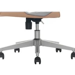 Thomasville Josephine Ergonomic Bonded Leather Swivel Manager Chair, Blush (60071-BLSH)