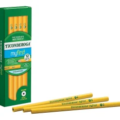 Ticonderoga Beginners Wooden Pencil, 2.2mm, #2 Soft Lead, Dozen (13080)