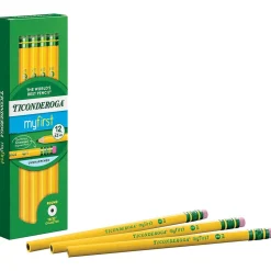 Ticonderoga Beginners Wooden Pencil, 2.2mm, #2 Soft Lead, Dozen (X13308)