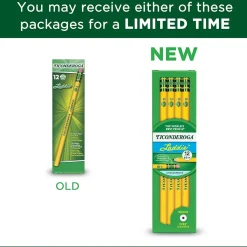 Ticonderoga Laddie Wooden Pencil, #2 Soft Lead, Dozen (X13304X)