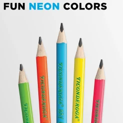 Ticonderoga My First Tri-Write Wood-Cased Pencils, Neon Assorted, 12/Pack, 2 Packs/Bundle (DIX13012-2)