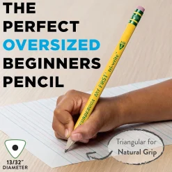 Ticonderoga My First Tri-Write Wooden Pencil, #2 Soft Lead, 36/Pack (X13082)