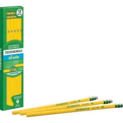 Ticonderoga Tri-Write Wooden Pencil, 2.2mm, #2 Soft Lead, Dozen (X13856X)