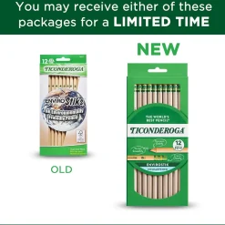 Ticonderoga Wooden Pencil, #2 Soft Lead, Dozen (X96212X)