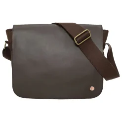 Token Sheridan Nylon Contemporary Messenger Bag, Dark Brown (TK-4576Z-WN DBR)