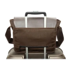 Token Sheridan Nylon Contemporary Messenger Bag, Dark Brown (TK-4576Z-WN DBR)