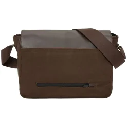 Token Sheridan Nylon Contemporary Messenger Bag, Dark Brown (TK-4346Z-WN DBR)