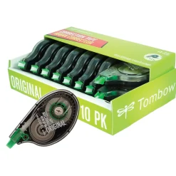 Tombow MONO Original Correction Tape, White, 10/Pack (68720)