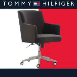 Tommy Hilfiger Belmont Ergonomic Twill Swivel Executive Chair, Gray (CHR10061B)