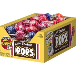 Tootsie Roll Pops Lollipops, Assorted Flavors, 60 oz., 100 Pieces (TOO508)