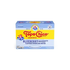 Topo Chico Sabores Blueberry Hibiscus Sparkling Water, 12 oz., 8 Cans/Pack (412570)