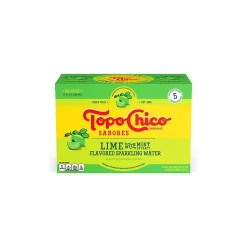 Topo Chico Sabores Lime with Mint Sparkling Water, 12 oz., 8 Cans/Pack, 3 Packs/Carton (412569)