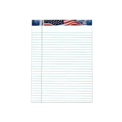 TOPS American Pride Notepads, 8.5" x 11.75", Wide, White, 50 Sheets/Pad, 12 Pads/Pack (TOP 75111)