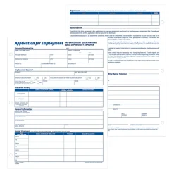 TOPS® Application for Employment, 2-Sided, 8-1/2 x 11