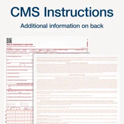 TOPS CMS-1500 Health Insurance Claims, 500/Pack (TOP 50126RV)