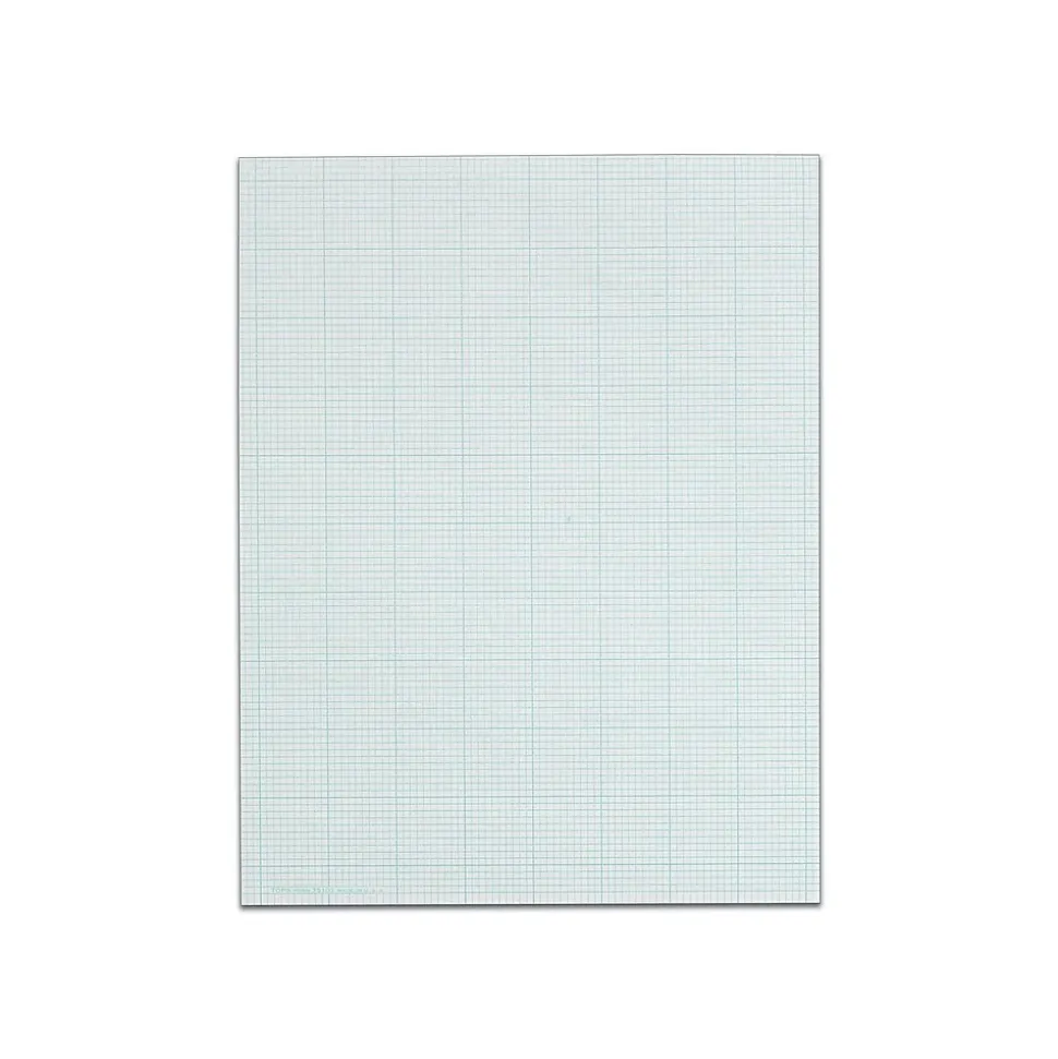 TOPS Cross-Section Pad, 8.5" x 11", Quad Rule, White, 50 Sheets/Pad (TOP 35101)