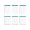 TOPS Docket Notepads, 8.25" x 11.75", Wide, White, 100 Sheets/Pad, 6 Pads/Pack (TOP 63437)