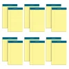 TOPS Docket Notepads, 5" x 8", Narrow Ruled, Canary, 50 Sheets/Pad, 12 Pads/Pack (TOP 63350)