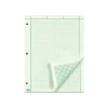 TOPS Engineering Computation Notepad, 8.5" x 11", Graph Ruled, Green tint, 100 Sheets/Pad (TOP 35500)