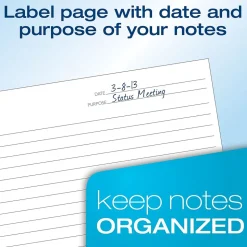 Tops® FocusNotes® Notepad, 5" x 8", White, 50 Sheets/Pad (77153)