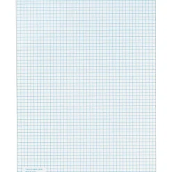 TOPS Graph Pad, 8.5" x 11", Quad Ruled, White, 50 Sheets/Pad (33051)