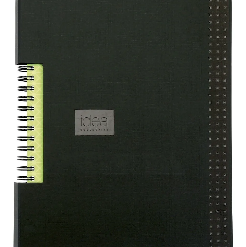 TOPS Idea Collective 1-Subject Professional Notebooks, 5.8" x 8.3", College Ruled, 80 Sheets, Black (56897)
