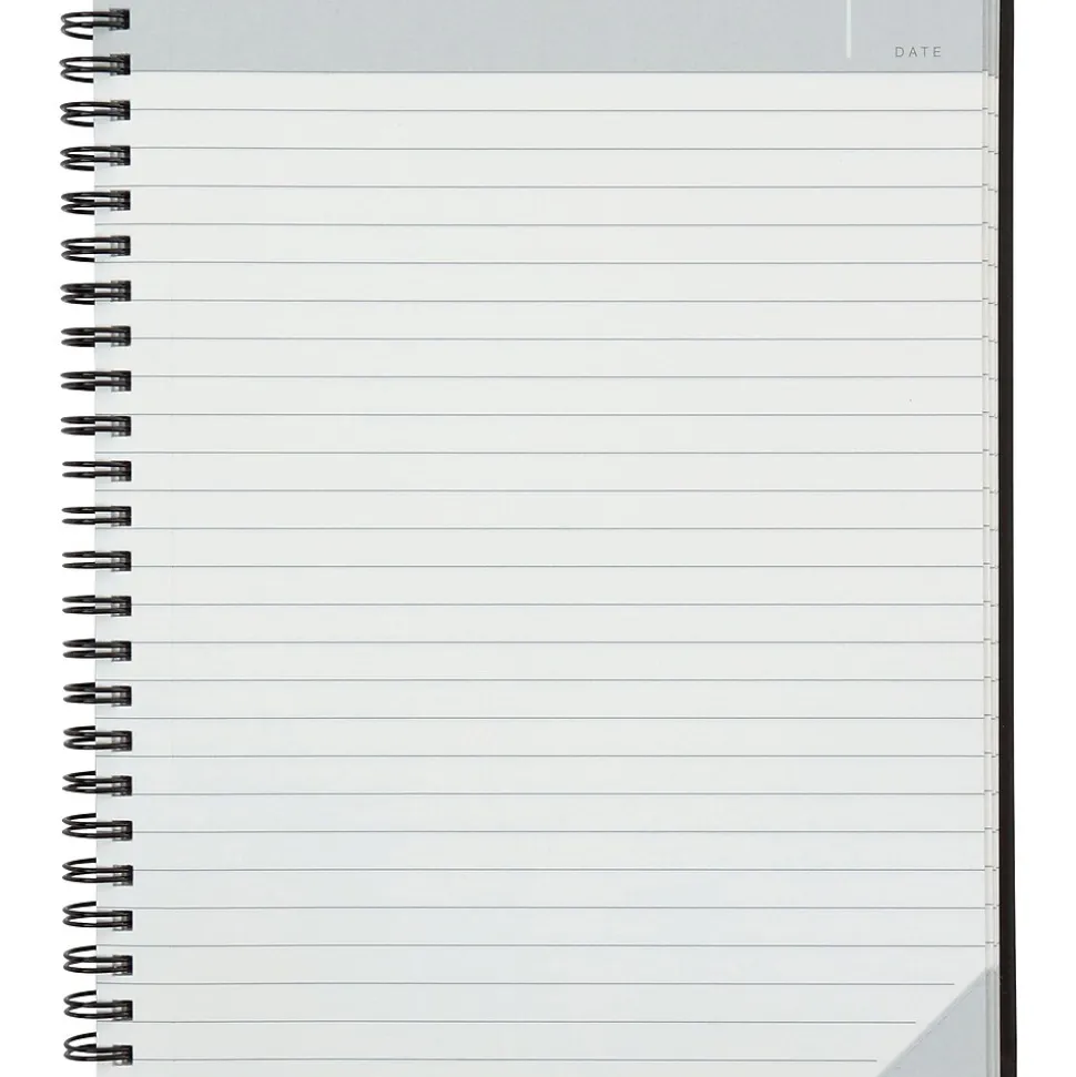 TOPS Idea Collective 1-Subject Professional Notebooks, 5.8" x 8.3", College Ruled, 80 Sheets, Black (56897)