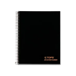 TOPS JEN Subject Notebooks, 6.75" x 8.5", Cornell, 84 Sheets, Black (63827)