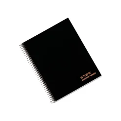 TOPS JEN Subject Notebooks, 6.75" x 8.5", Cornell, 84 Sheets, Black (63827)