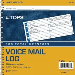 TOPS Message Pad, 8.25" x 8.5", White, 50 Sheets/Pad (4416)