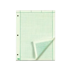 TOPS Notepad, 8.5" x 11", Quad, Green, 200 Sheets/Pad (TOP 35502)