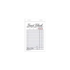 TOPS 1-Part Guest Check Pad, 12 Sets/Book (2100-12)