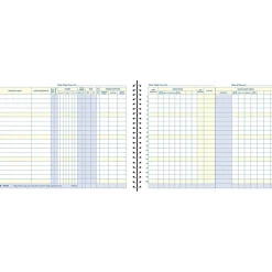 TOPS Payroll Record Book, 8 1/2" x 11", Blue (AFR50)
