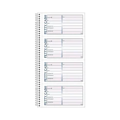 TOPS Petty Cash Receipt Book, 2.75"L x 5"W, 200/Pack (TOP4109)